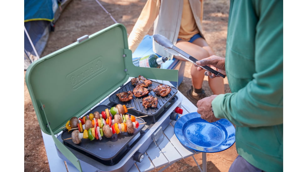 Coleman Cascade 3-in-1 Propane Camping Stove, Moss, CM1011010003-5