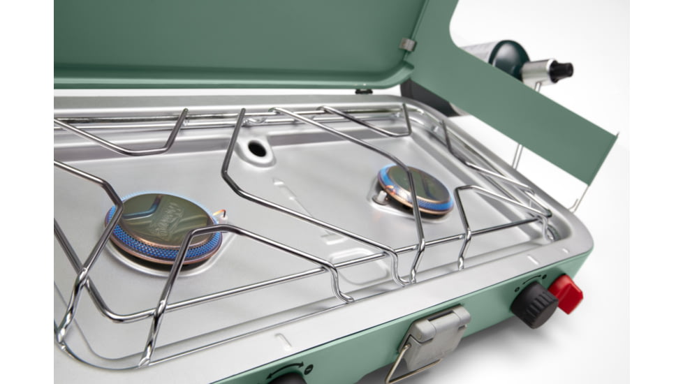 Coleman Cascade 222 2-Burner Propane Camping Stove, Moss, CM1011010003-2