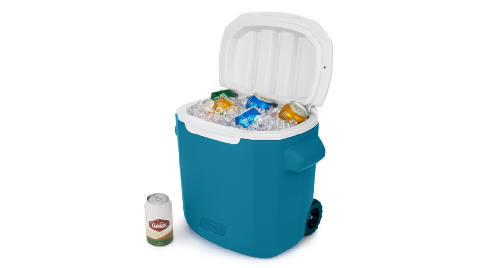 Coleman Chiller 28-Quart Hard Cooler, Ocean/White/White, CM1010810004-4