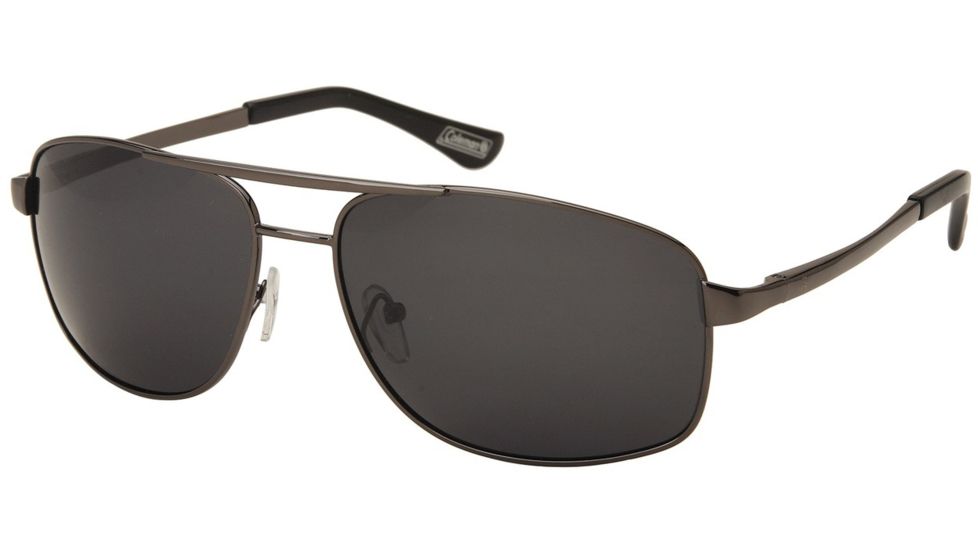 Coleman Classic Sunglasses, Classic Gun Metal Frame, Smoke Lens Lens, Polarized, C6058-C1