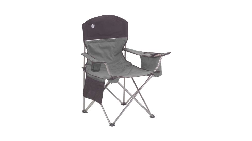 Coleman Cooler Quad Chair, Black/Grey, CM1010210002-10