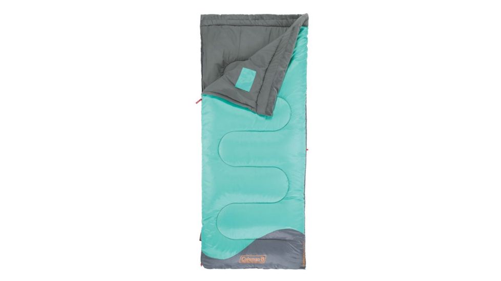 Coleman Comfort Cloud 40 Regular Sleeping Bag W/ Memory Foam Bottom, Blue / Gray, 75 x 33 in 2000025550