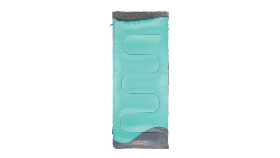 Coleman Comfort Cloud 40 Regular Sleeping Bag W/ Memory Foam Bottom, Blue / Gray, 75 x 33 in 2000025550