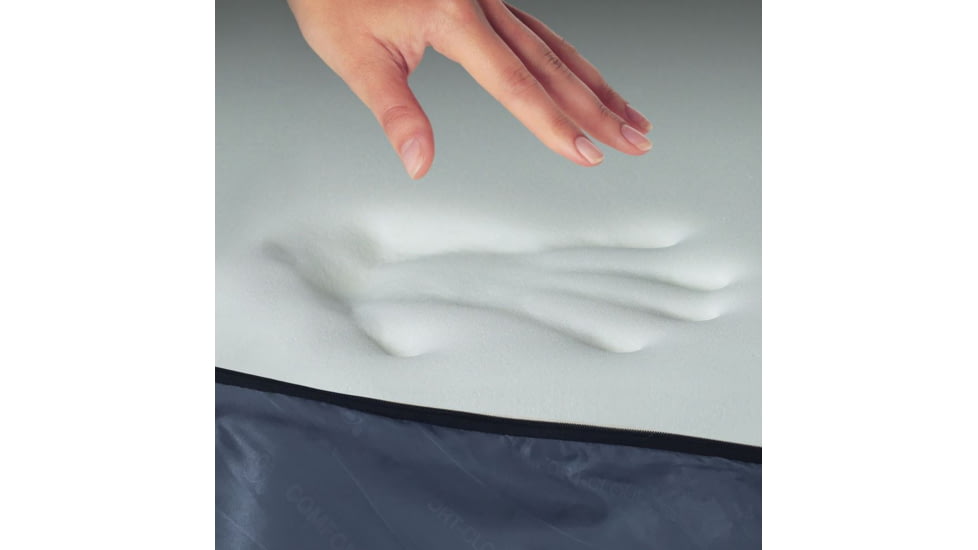 Coleman Comfort Cloud 40 Regular Sleeping Bag W/ Memory Foam Bottom, Blue / Gray, 75 x 33 in 2000025550