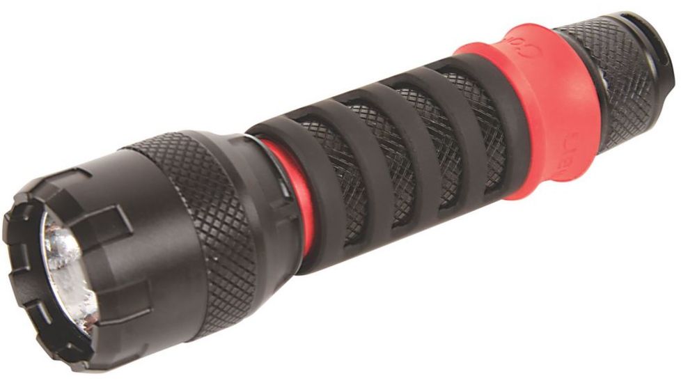 Coleman Conquer 125L LED Flashlight, IPX4 Water-Resistant Design, Black / Red 2000025268