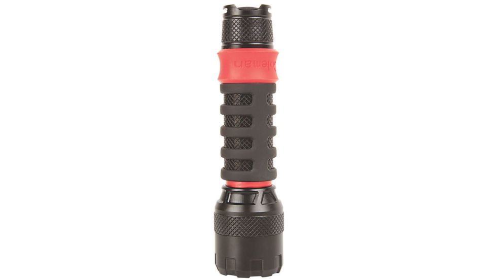 Coleman Conquer 125L LED Flashlight, IPX4 Water-Resistant Design, Black / Red 2000025268