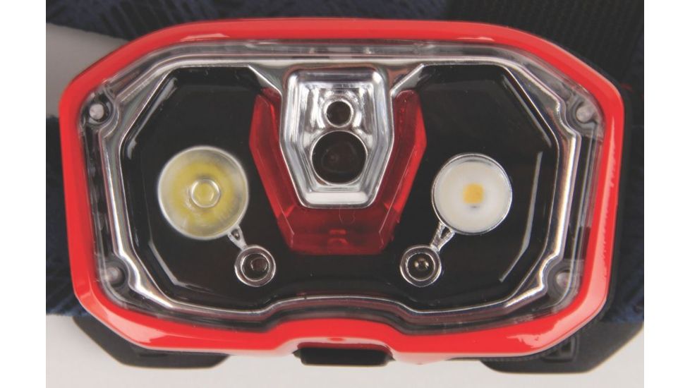 Coleman Conquer 200L LED Headlamp, 200 Lumens, Reax Auto Adjust Light Sensor, Red / Black 2000022358