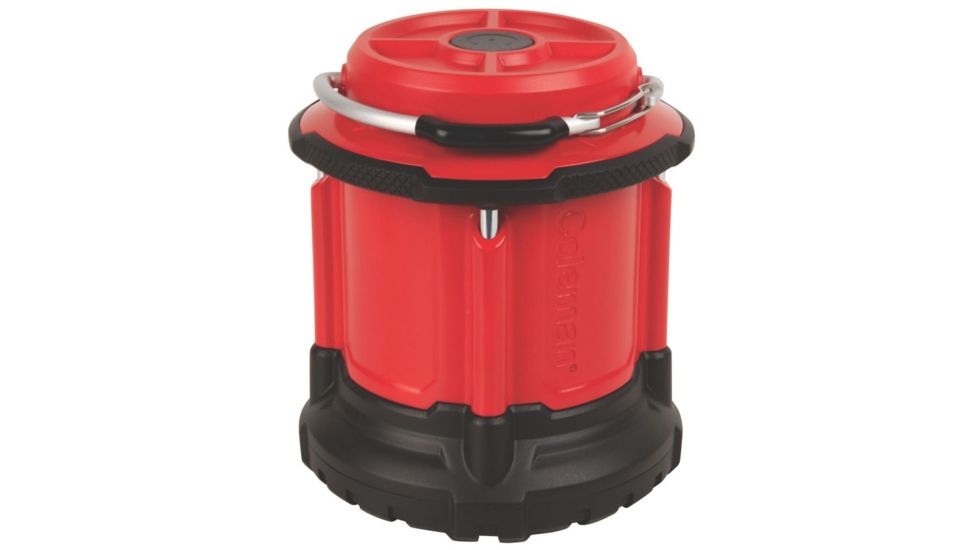 Coleman Conquer Pack-Away 650L LED Lantern, 650 Lumens, 4-D Batteries, Red 2000022331