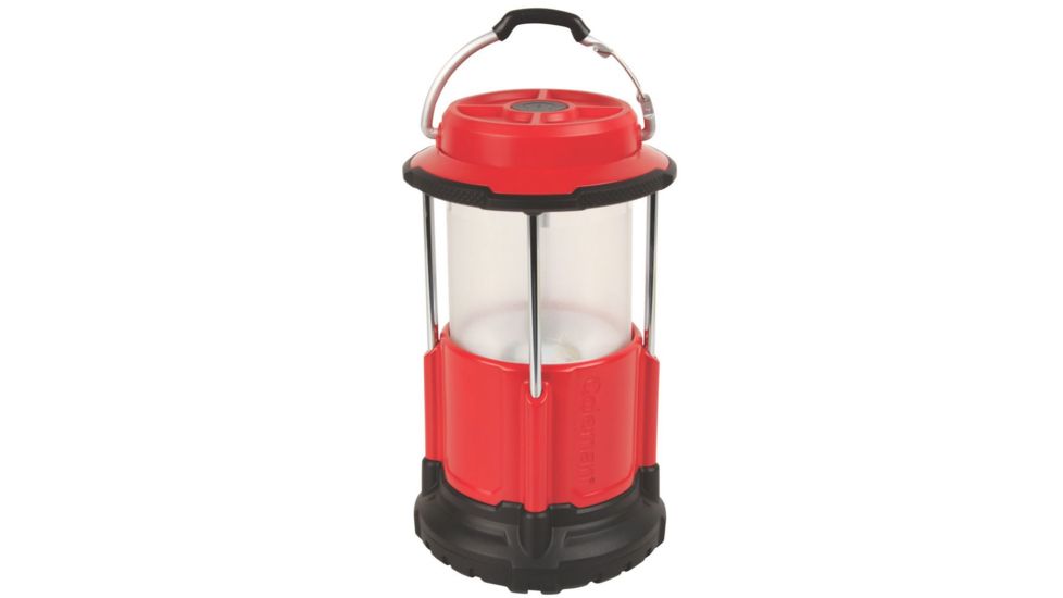 Coleman Conquer Pack-Away 650L LED Lantern, 650 Lumens, 4-D Batteries, Red 2000022331