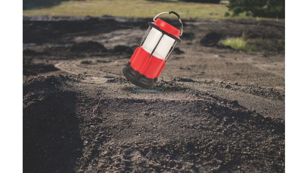 Coleman Conquer Pack-Away 650L LED Lantern, 650 Lumens, 4-D Batteries, Red 2000022331