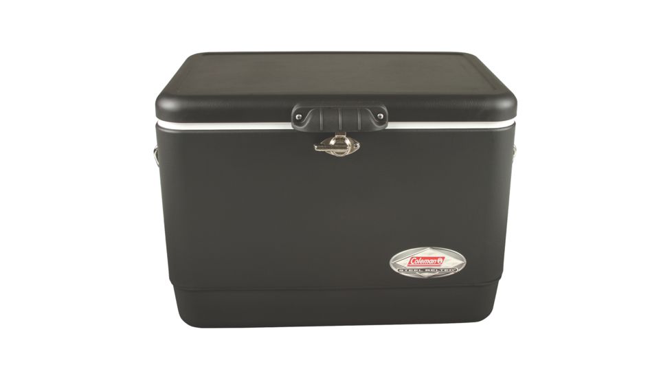 Coleman Cooler, Steel Belted, Matte Black, 54Qt, 3000003552