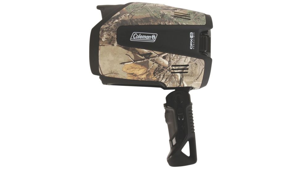 Coleman CPX 6 Folding Handle 275L LED Spotlight, 4D Batteries, RealTree XTRA Camo 2000023800