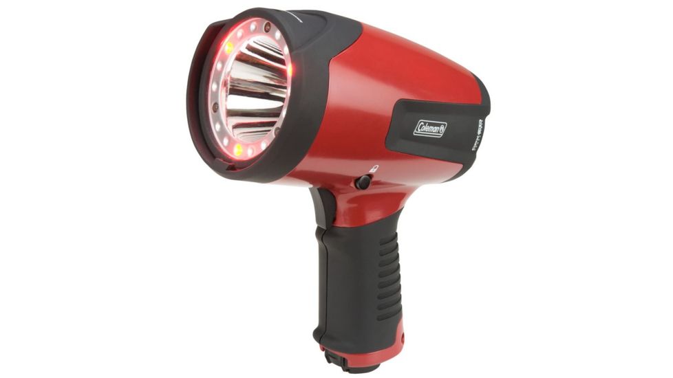 Coleman CPX4.5 CPS-15 Spotlight, 150 Lumens, 3AAA Batteries, Red / Black 2000012116