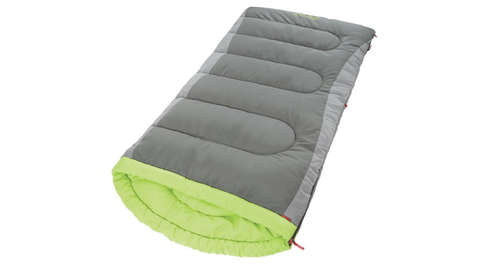 Coleman Dexter Point 40 Big-N-Tall Sleeping Bag, Machine Washable, Gray / Green, 84 x 39 in 2000018134