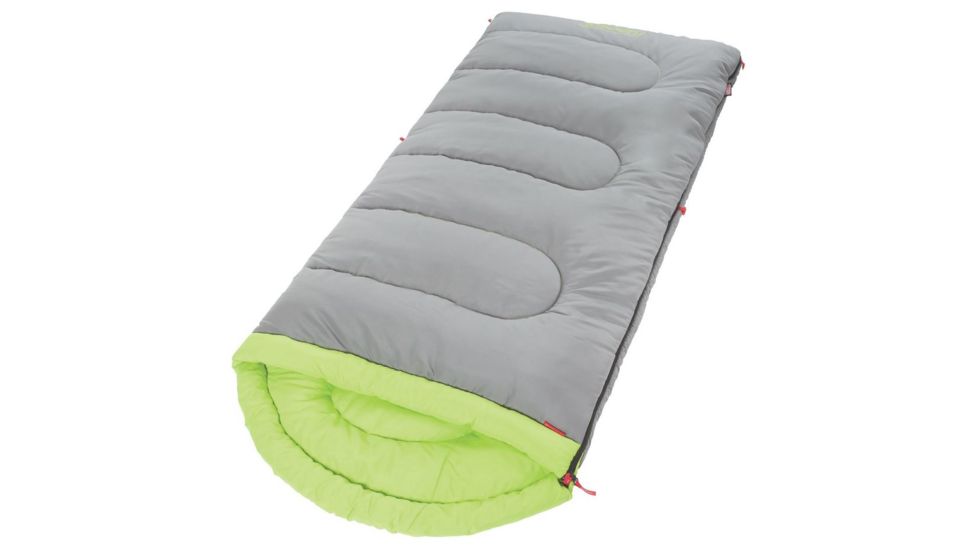 Coleman Dexter Point 40 Sleeping Bag,  Contoured Head, Gray / Green, 78 x 33 in 2000018128