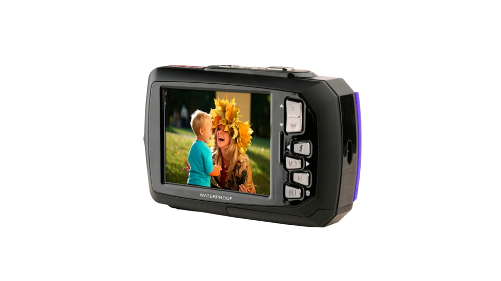 Coleman Duo2 20.0 MP Underwater Digital &amp; Video Camera, Waterproof to 10 ft w/Dual LCD Screens, Purple 2V9WP-P