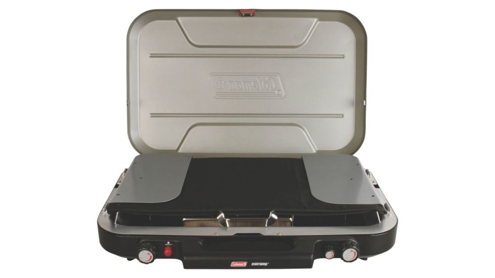 Coleman Even Temp Full Size Aluminum Griddle for Camping Stove, Black, Fits Coleman Even-Temp Stoves 2000020968
