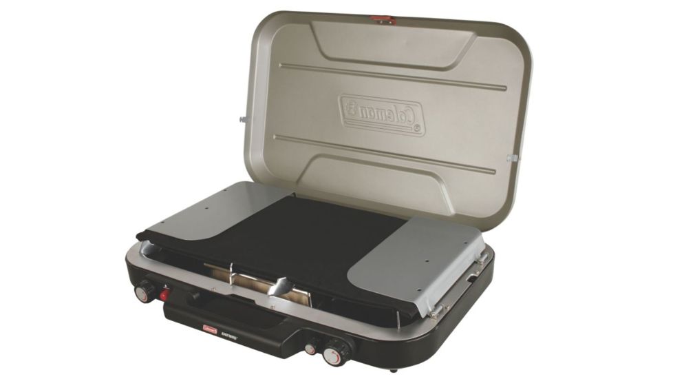 Coleman Even Temp Full Size Aluminum Griddle for Camping Stove, Black, Fits Coleman Even-Temp Stoves 2000020968