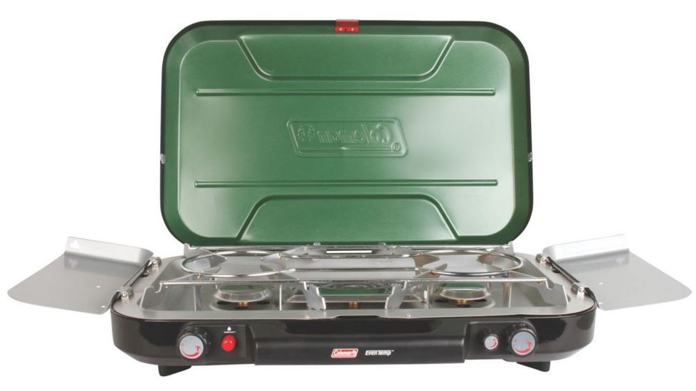 Coleman Eventemp 3-Burner Propane Camping Stove, Green 2000020934