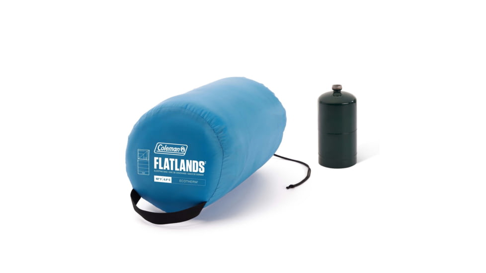 Coleman Flatlands Sleeping Bag, 40F, Med Blue, CM1010410016-21