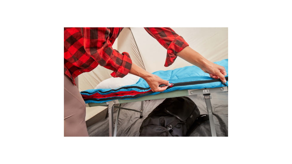 Coleman Flatlands Sleeping Bag, 40F, Med Blue, CM1010410016-21