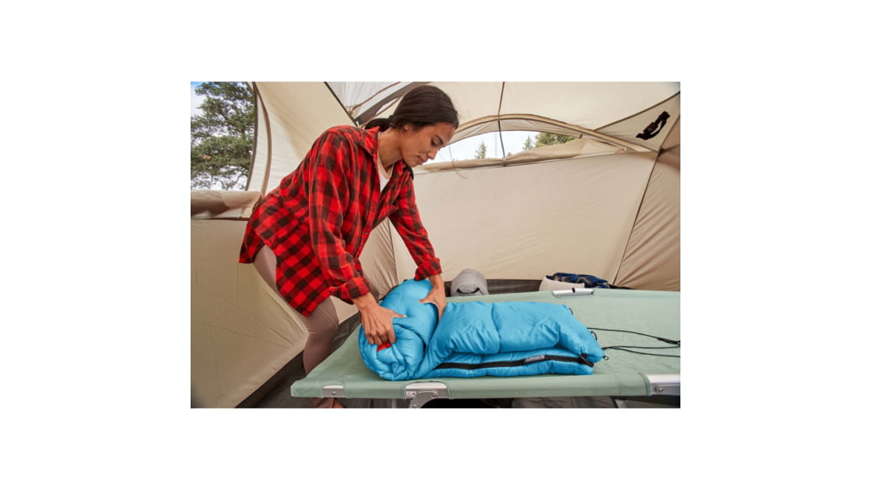 Coleman Flatlands Sleeping Bag, 40F, Med Blue, CM1010410016-21