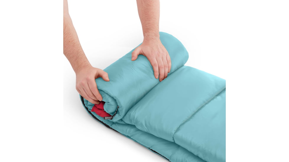 Coleman Flatlands Sleeping Bag, 50F, Blue Hydra, CM1010410016-18