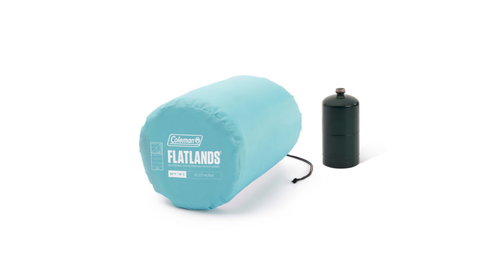 Coleman Flatlands Sleeping Bag, 50F, Blue Hydra, CM1010410016-18