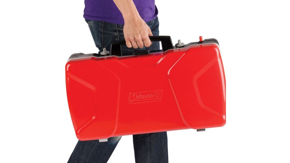 Coleman Fyre Cadet 2-Burner Propane Camping Stove, Red 2000017462