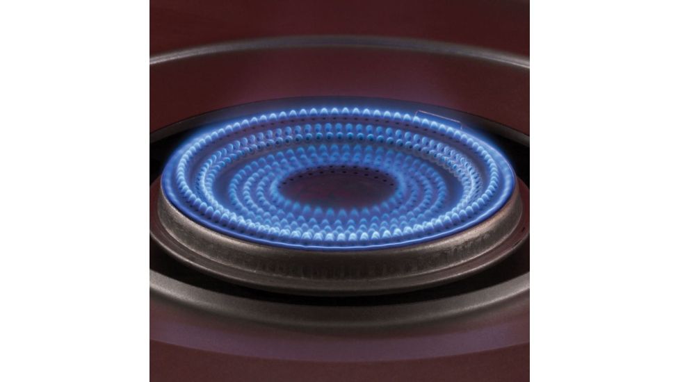 Coleman Fyre Major  Hyperflame 2 Burner Propane Camping Stove, Telescoping Legs, Red / Black 2000020104