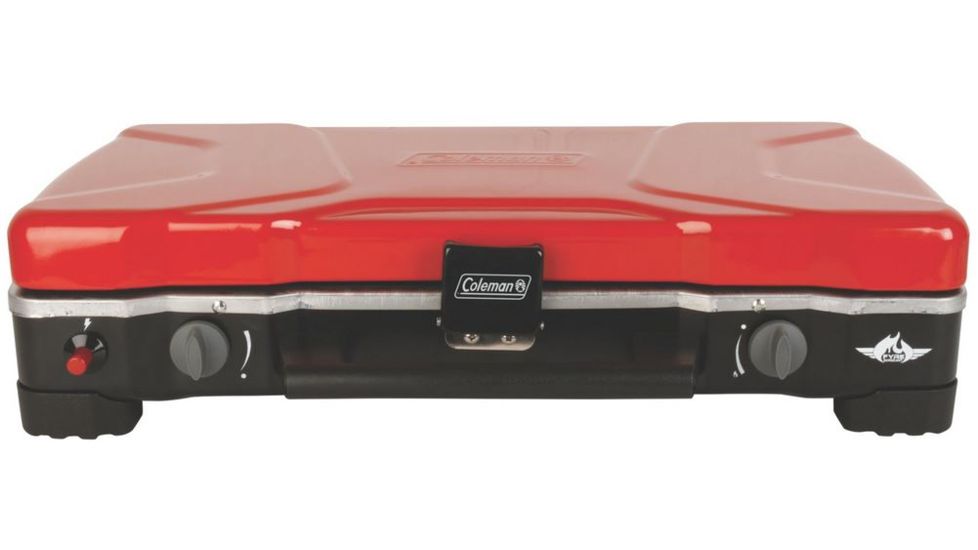 Coleman FyreSargeant 3-in-1 Propane 2-Burner Camping Stove, Black / Red 2000017463