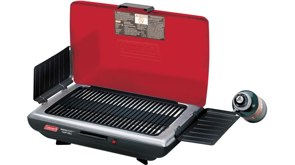 Coleman Grill, Portable Propane, 1 Burner, Red/Black 187473