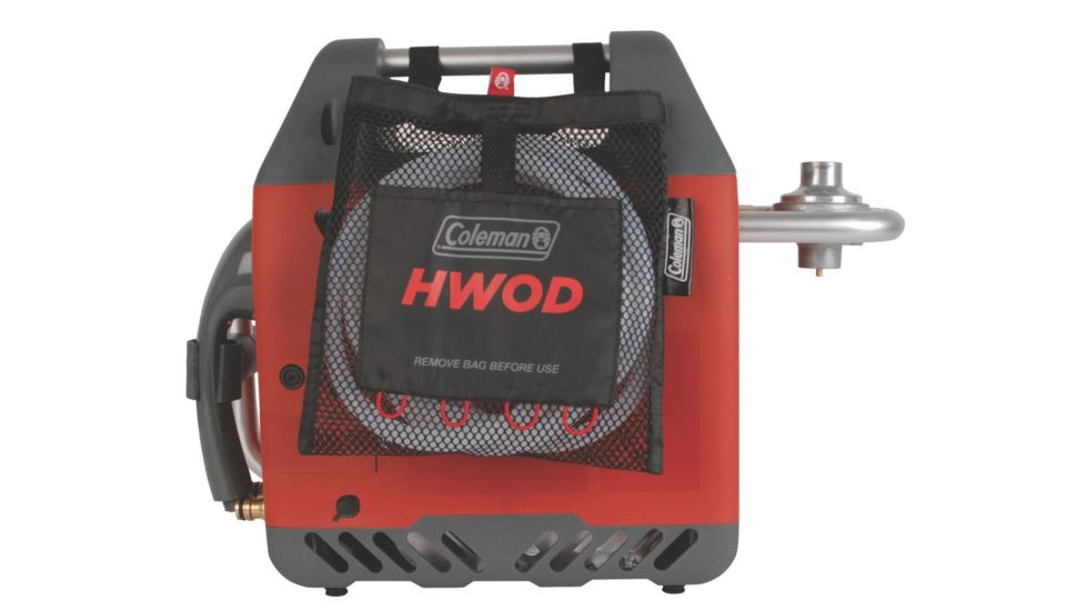 Coleman H2Oasis Hot Water on Demand Portable Water Heater, LED Display, 12V Charger, Red 2000026562