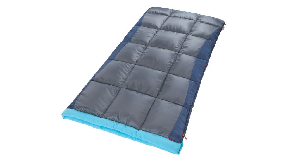 Coleman Heaton Peak 30 Big-N-Tall Sleeping Bag, Machine Washable, Blue, 81 x 39 in 2000018518