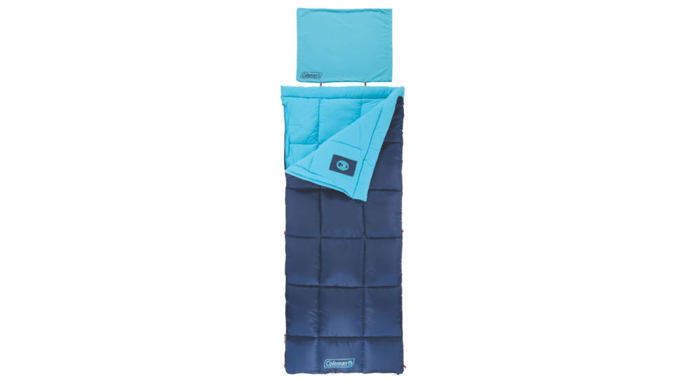 Coleman Heaton Peak 30 Sleeping Bag,  Detachable Pillow Sleeve, Blue, 75 x 33 in 2000018512