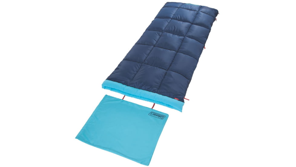 Coleman Heaton Peak 30 Sleeping Bag,  Detachable Pillow Sleeve, Blue, 75 x 33 in 2000018512