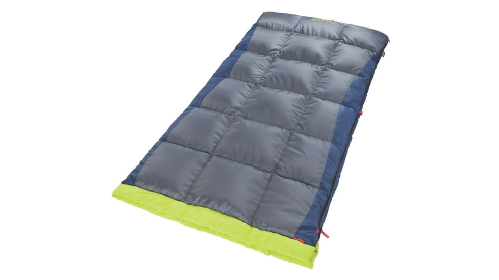 Coleman Heaton Peak 40 Big-N-Tall Sleeping Bag, Machine Washable, Blue / Green, 81 x 39 in 2000018517