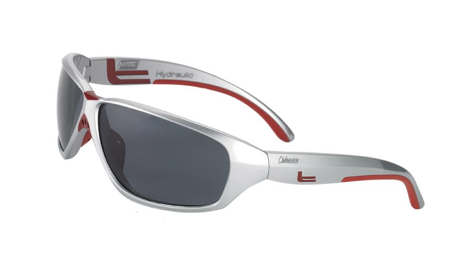 Coleman Hydraulic TR90 6520 Polarized Sunglasses - Metallic Black Frame, Smoke Lenses CC2 6520-C2