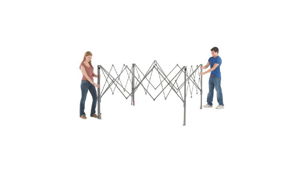 Coleman Instant Shelter W/ Swingwall, White / Green, 10 x 16 ft 2000010008