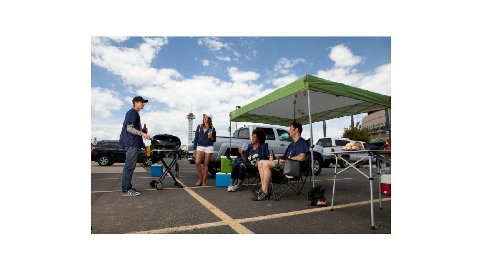 Coleman Instant Sun Shelter Canopy , Center Height 7 ft 4 in, White / Green, 9 ft x 7 ft 2000012222