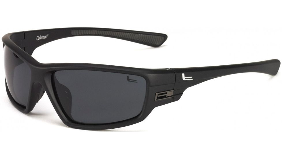 Coleman Intruder Sunglasses, Matte Black Frame, Smoke Lens Lens, Polarized, C6028-C1