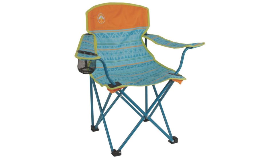 Coleman Kid's Quad Chair, Weight Capacity 160 lbs, Teal 2000025292
