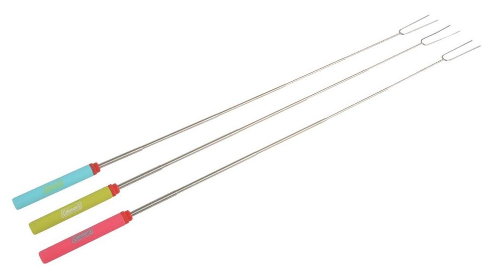 Coleman Kid's Telescoping Cooking Fork, Set of 3, Silicone Grips, Extends from 12 to 32 in 2000025746