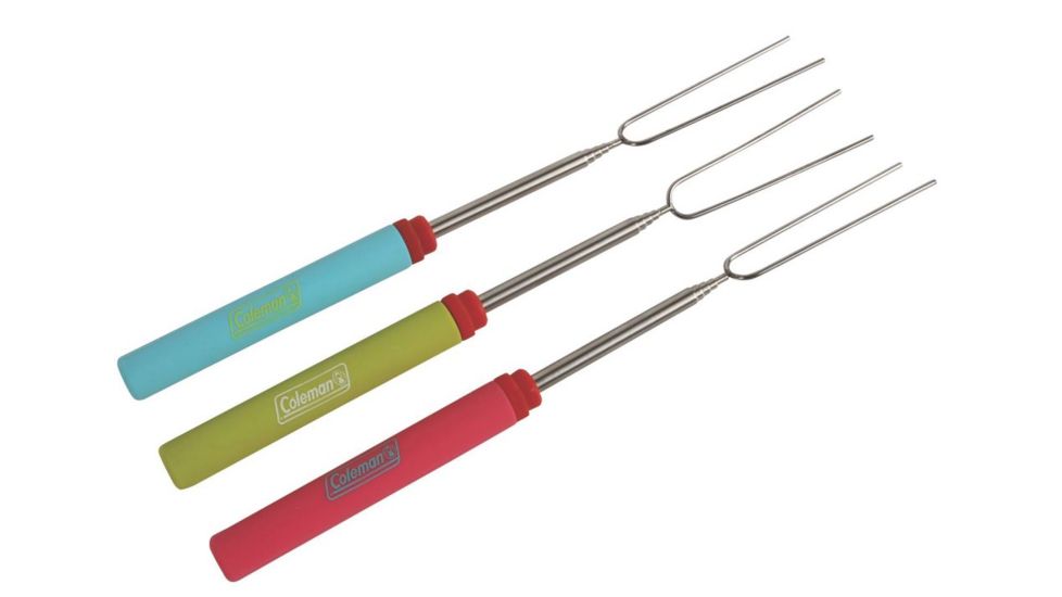 Coleman Kid's Telescoping Cooking Fork, Set of 3, Silicone Grips, Extends from 12 to 32 in 2000025746