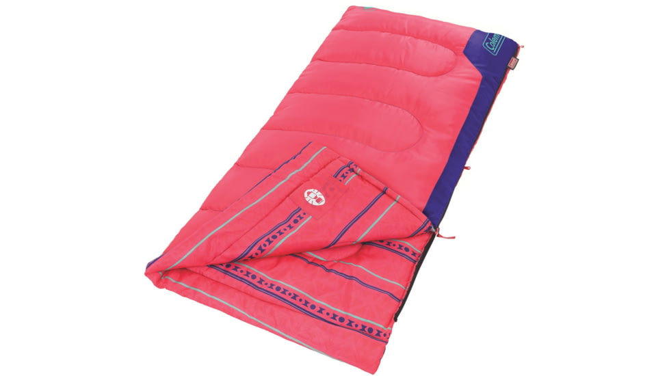 Coleman Kids Sleeping Bag, Glow Pink, Regular, 2000031486