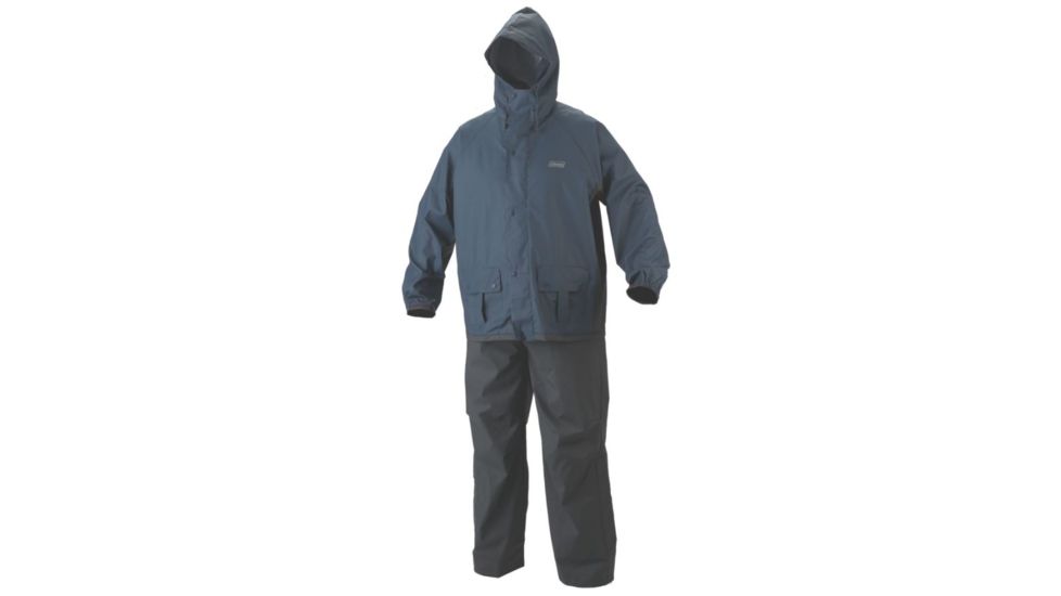 Coleman Men's Basin PVC, Polyester Rain Suit, Navy / Grey, 2XL 2000020428