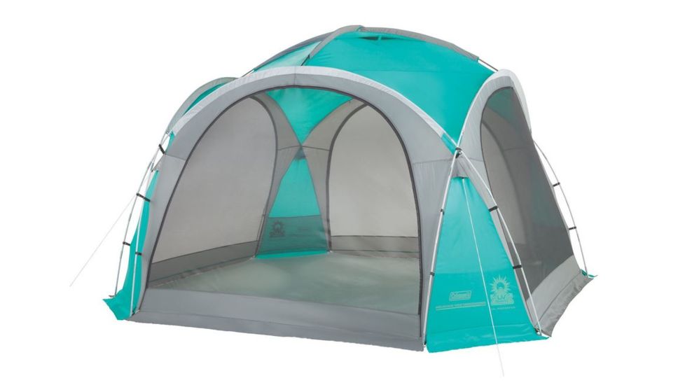 Coleman Mountain View Screendome Shelter, Center Height 7 ft 6 in, Teal / Gray, 12 ft x 12 ft 2000024748