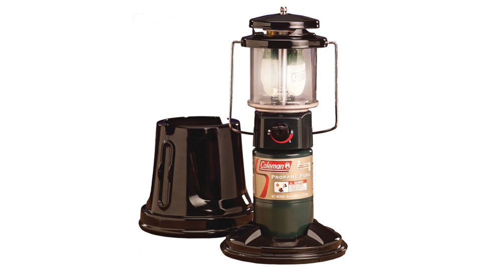 Coleman QuickPack Deluxe 1000 Lumen Propane Lantern w/Case, Green, CM1011510002-3