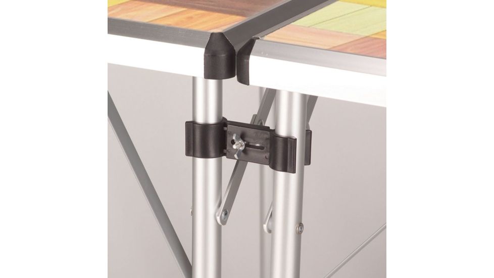 Coleman Pack-Away Outdoor 4-In-1 Table, Mosaic Laminate Top, 3 Adjustable Heights 2000020277