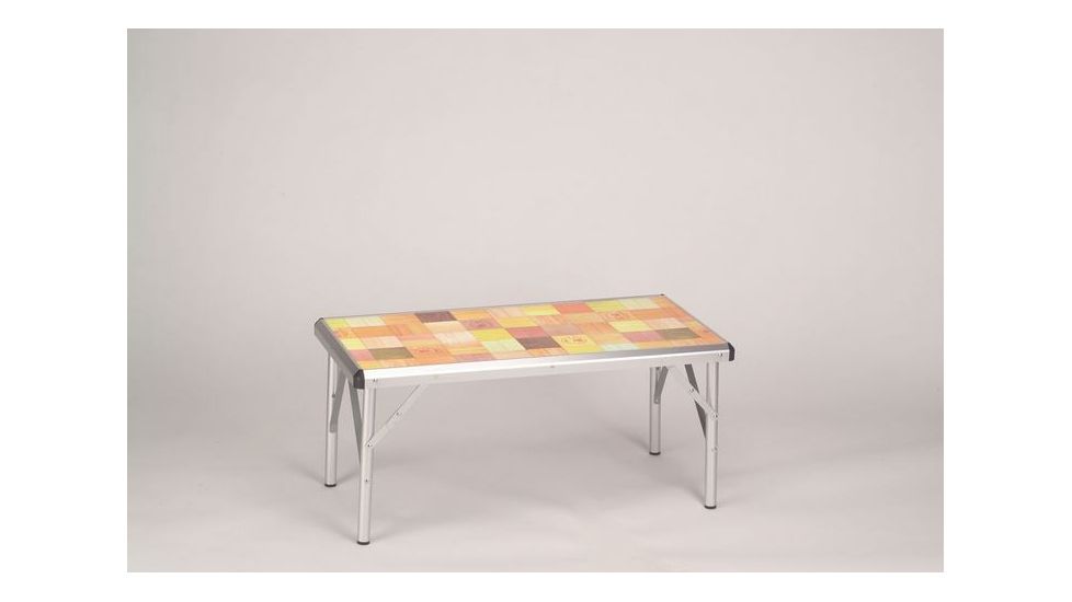 Coleman Pack-Away Outdoor 4-In-1 Table, Mosaic Laminate Top, 3 Adjustable Heights 2000020277